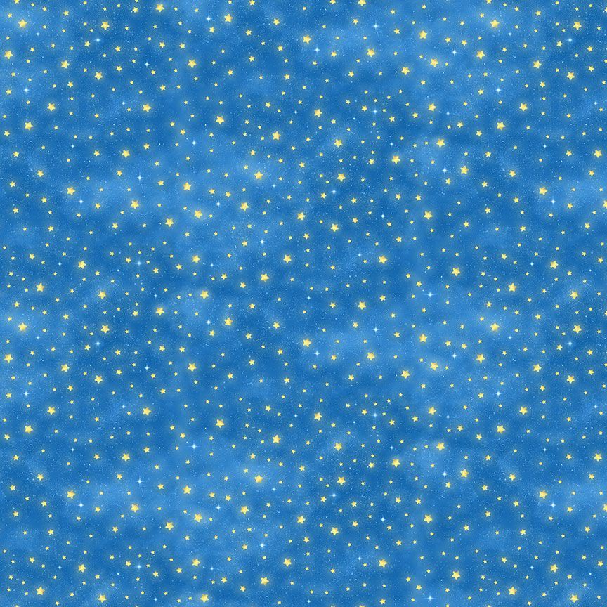 Owl Always Love You Space Stars Blue Timeless Treasures Cotton Fabric TT-Star-CD3246-Blue