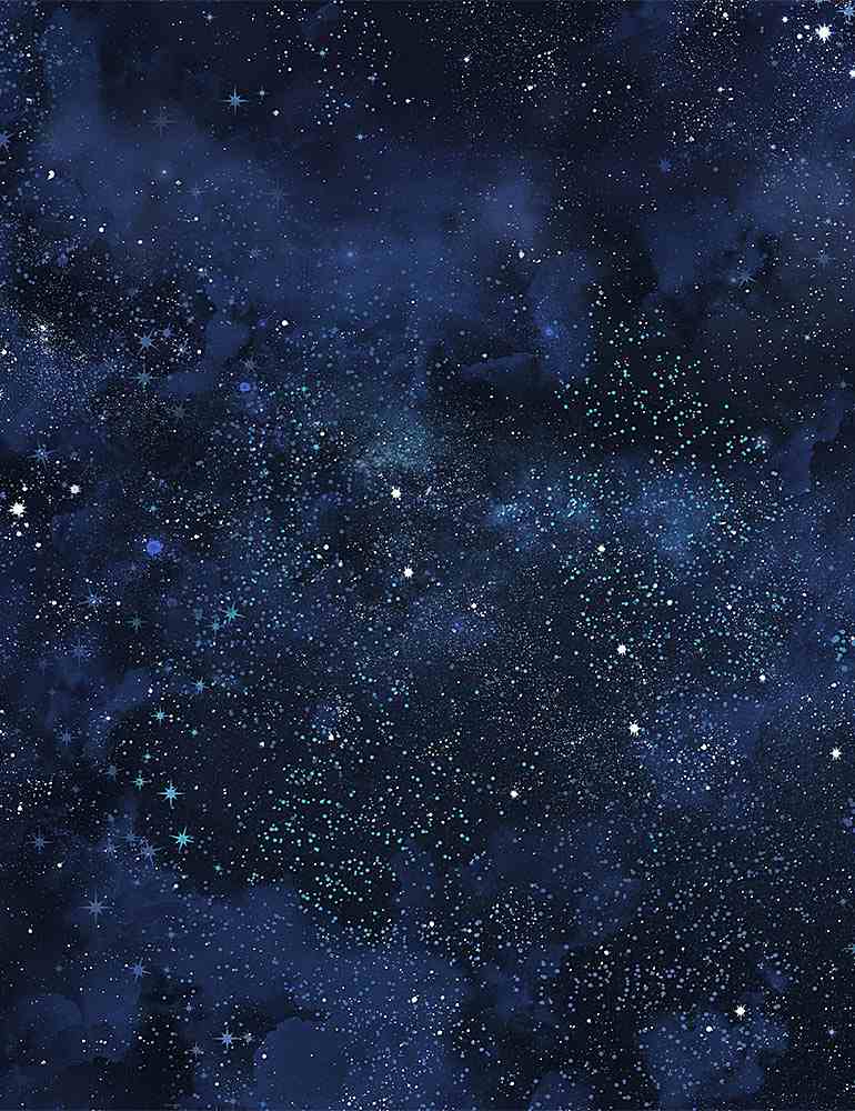 Owl Always Love You Twinkling Night Navy Blue Timeless Treasures Cotton Fabric TT-Star-CD8349-Navy