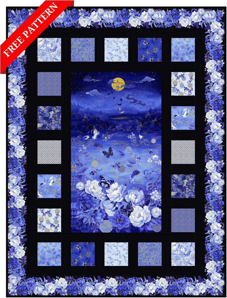 Moonlight Bento Pattern Laureen Smith Timeless Treasures-FREE PATTERN
