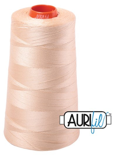 Pale Flesh Pink Aurifil Longarm Cotton Quilting Thread 50wt 6452 yds Cone AUF-MK50CO-2315