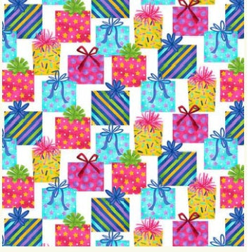 Party Line Gifts White Blank Quilting Cotton Fabric