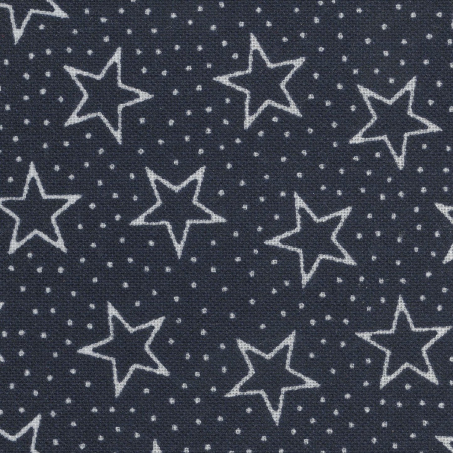 Patriotic 108" Wide Back White Stars and Dots Navy Foust Textiles Cotton Fabric