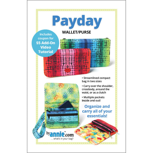 Payday Wallet and Purse Pattern Annie Unrein By Annie's BYA-PBA302