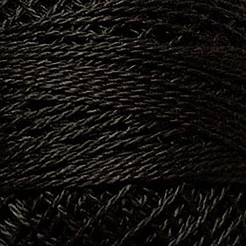 Pearl Cotton Solid 12wt Thread Brown Black Dark Valdani VL-PC12-8123