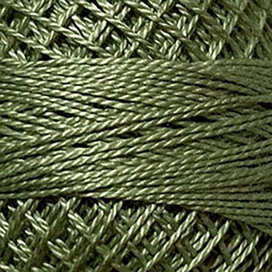 Pearl Cotton Solid 12wt Thread Olive Light Green Valdani VL-PC12-821