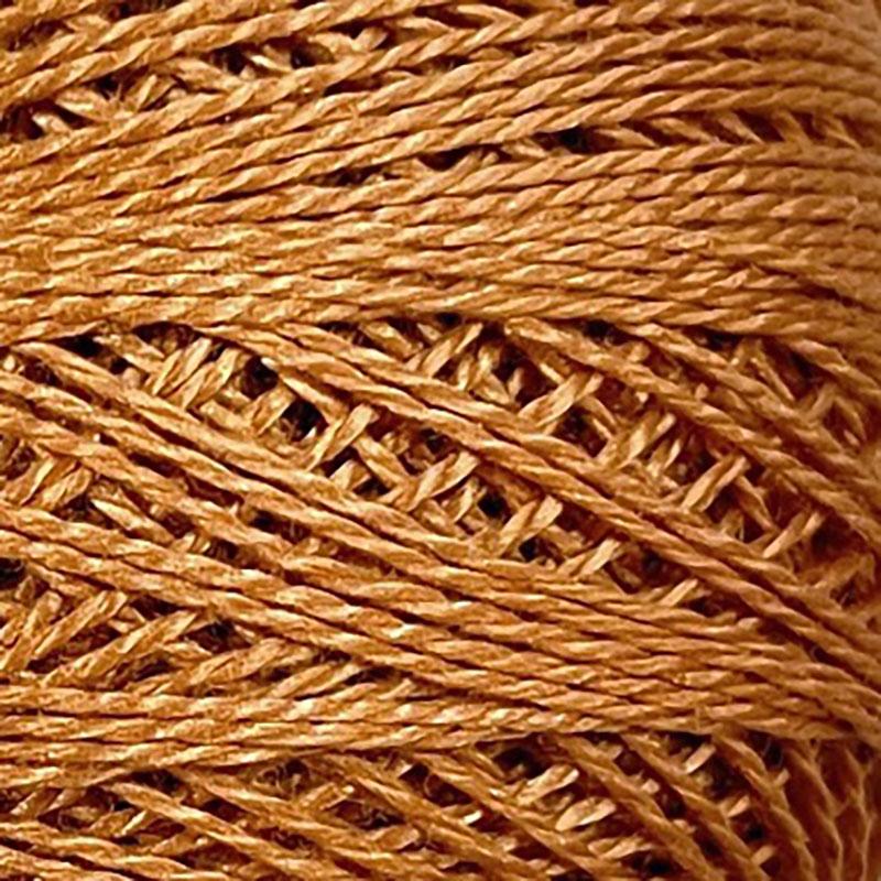 Pearl Cotton Solid 12wt Thread Pumpkin Orange Valdani VL-PC12-217