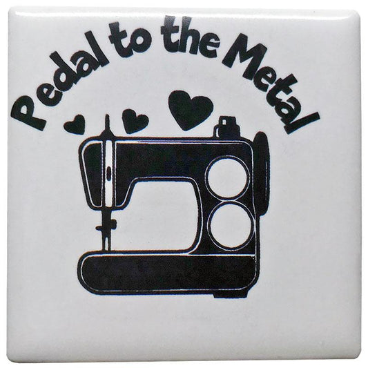Pedal to the Medal Ceramic Magnet Fabric Fanatics FF-823