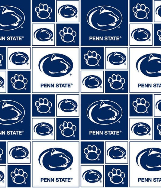 Penn State University Nittany Lions NCAA College PSU Box Cotton Fabric PENN-020
