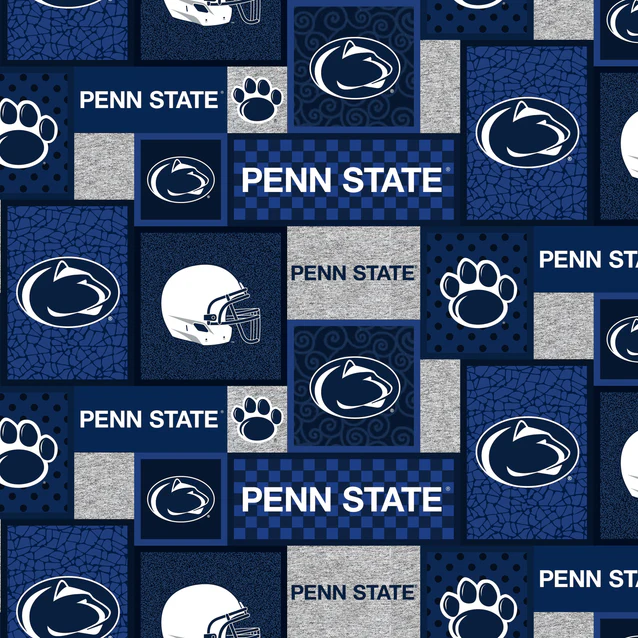 Penn State Nittany Lions NCAA College Patch Sykel Enterprises Polyester Fleece Fabric PS-1177