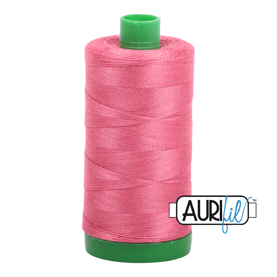 Peony Pink 40 wt 1094 yd Large Spool Aurifil Cotton Quilting Thread AF-MK40SC6-2440