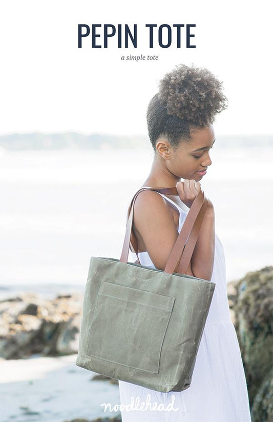 Pepin Tote Bag/Tote Pattern 13.5"x12"x4" Anna Graham Noodlehead AG-548