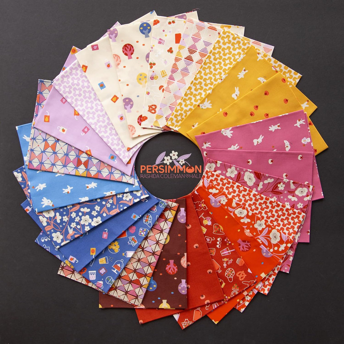 Persimmon 5" Squares Charm Pack Rashida Coleman-Hale Ruby Star Society Moda Fabrics Cotton Fabric MD-RS1118PP | US Fabric Shop