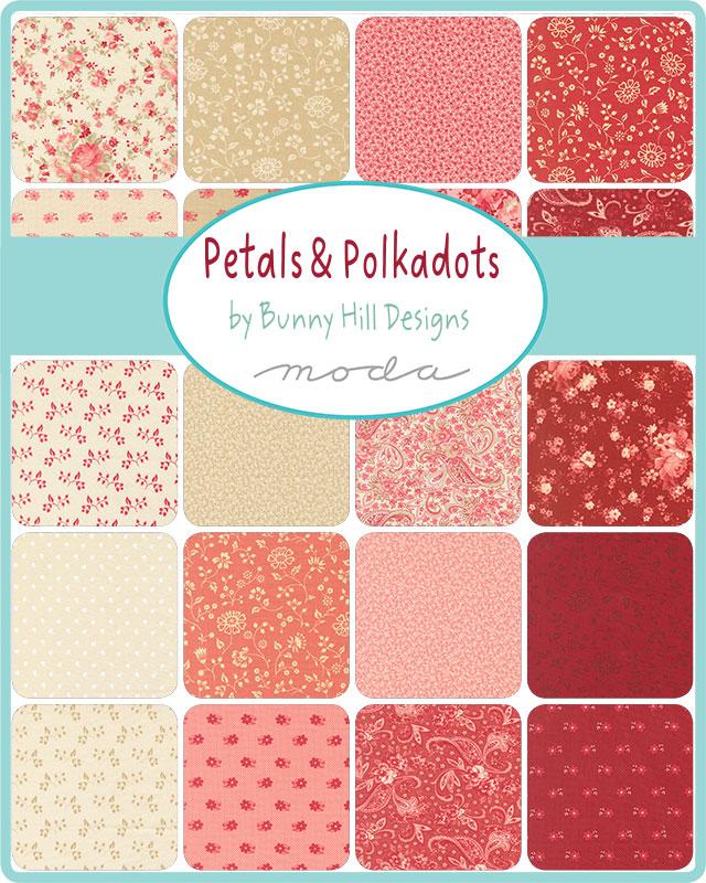 Petals And Polka Dots 2.5" Jelly Roll Bunny Hill Designs Moda Cotton Fabric MD-3080JR
