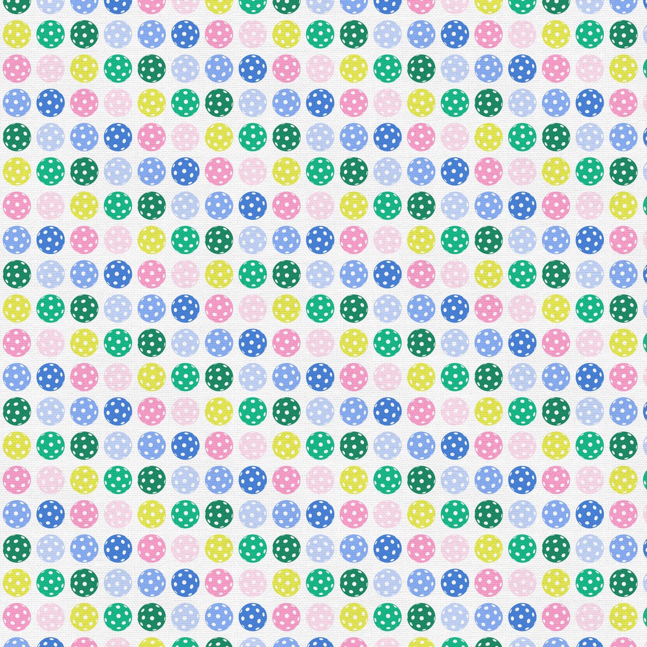 Pickleball Playtime Rainbow Ball White Cream Paintbrush Studio Cotton Fabric PBS-120-25087 | US Fabric Shop
