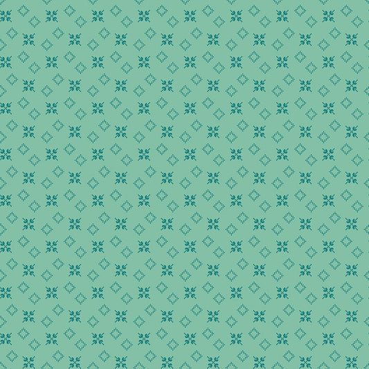 Piece & Plenty Backyard Sea Glass Green Lori Holt Riley Blake Designs Cotton Fabric