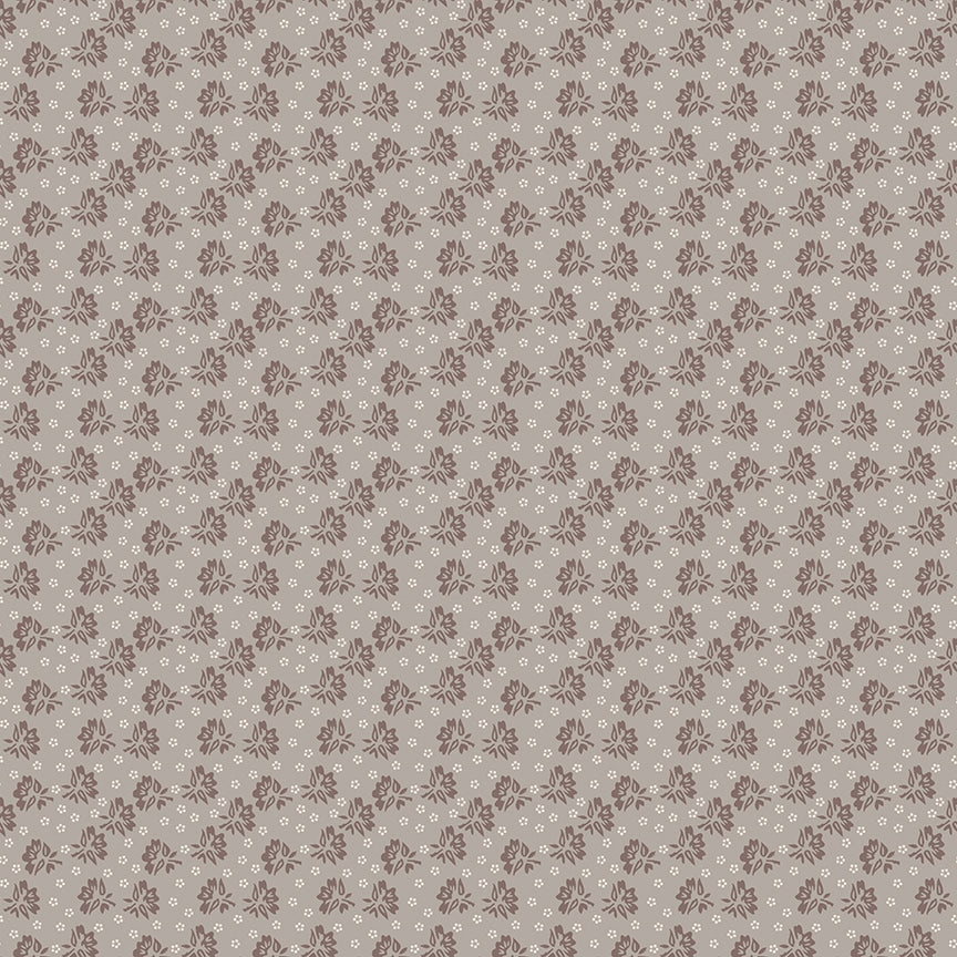 Piece & Plenty Floribunda Pewter Gray Lori Holt Riley Blake Designs Cotton Fabric