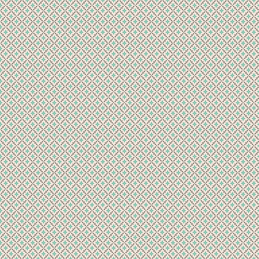 Piece & Plenty Lattice Sea Glass Green Lori Holt Riley Blake Designs Cotton Fabric