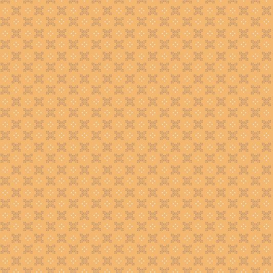 Piece & Plenty Stitching Dot Cluster Marigold Yellow Lori Holt Riley Blake Designs Cotton Fabric