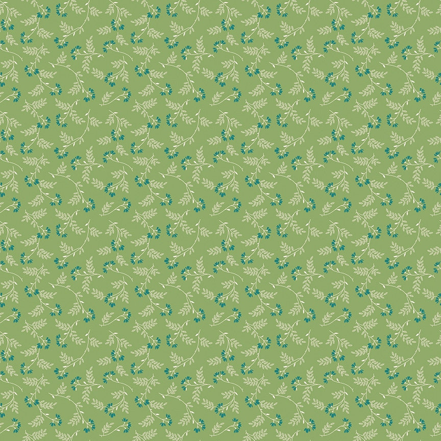Piece & Plenty Vine Basil Green Lori Holt Riley Blake Designs Cotton Fabric