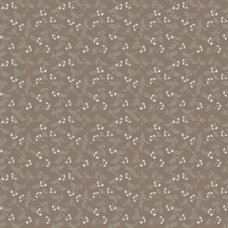 Piece & Plenty Vine Pebble Gray Lori Holt Riley Blake Designs Cotton Fabric