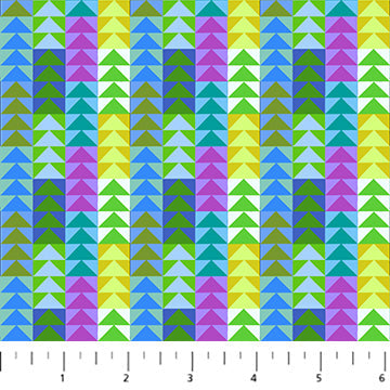 Piecework Flying Geese Meadow Multi Anna Maria Parry Northcott Cotton Fabric NC-AMT110-72C