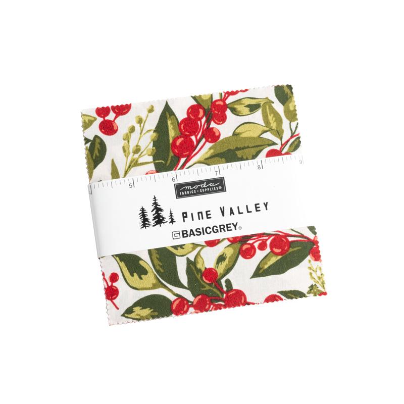 Pine Valley 5" Squares Charm Pack BasicGrey Moda Cotton Fabric MD-30740PP