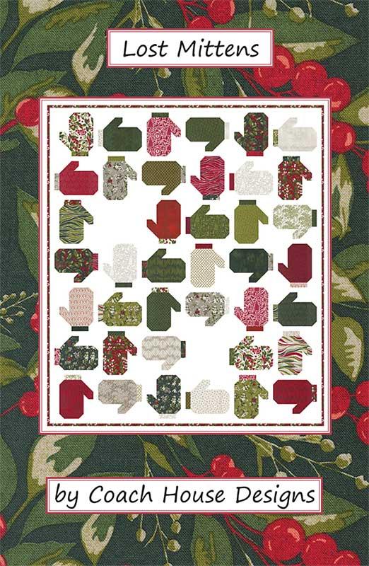 Pine Valley Lost Mittens Quilt Pattern 56"x56" Cherniwchan Barb Coach House Designs CHD-2329