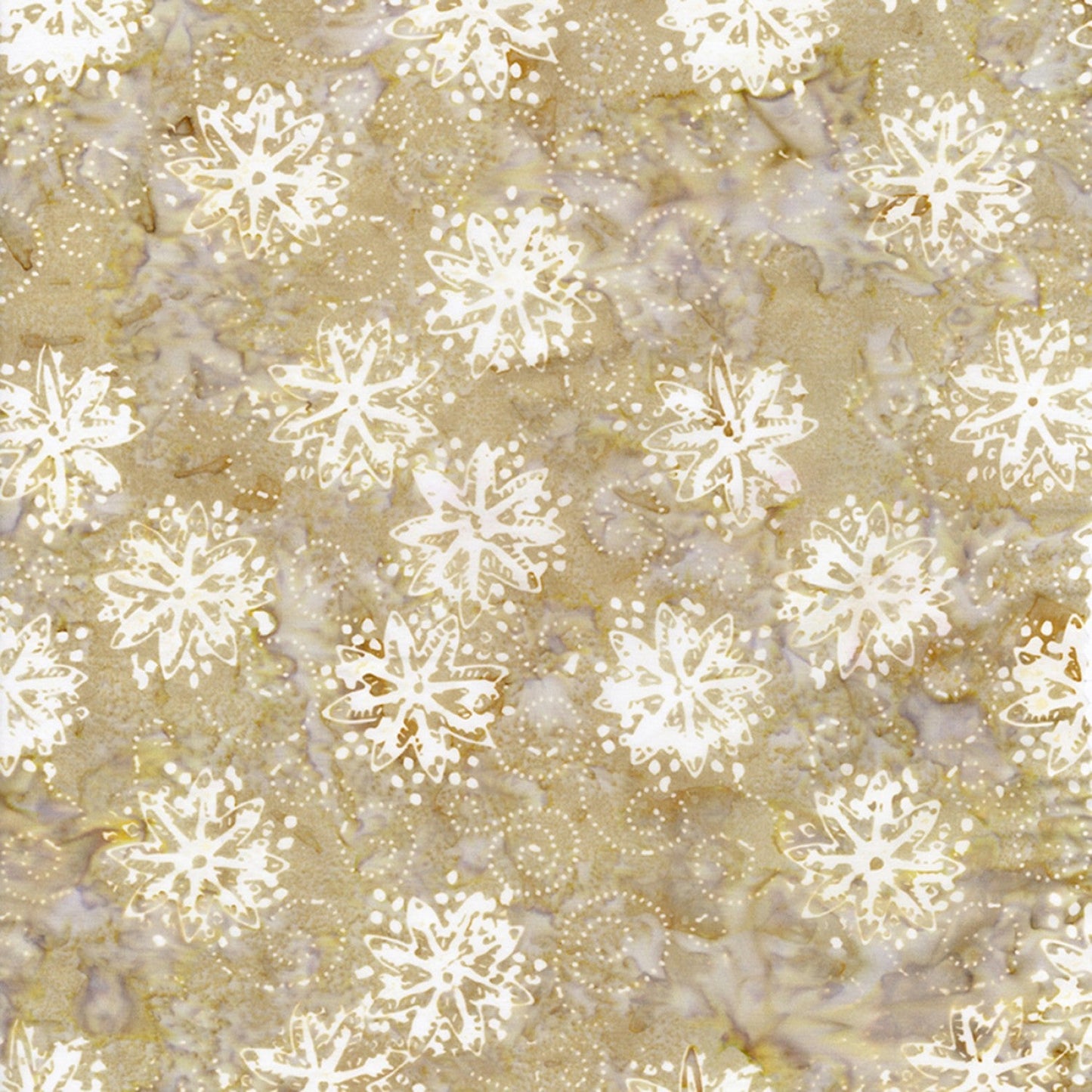 Pinwheel Cream Tonga Batik Blender Timeless Treasures Cotton Fabric BATIK TT-B6169 Cream