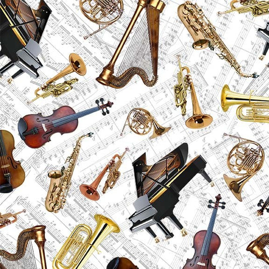 Pitch Perfect I Hear a Symphony Multi Michael Miller Cotton Fabric MM-DCX10471-MULT-D