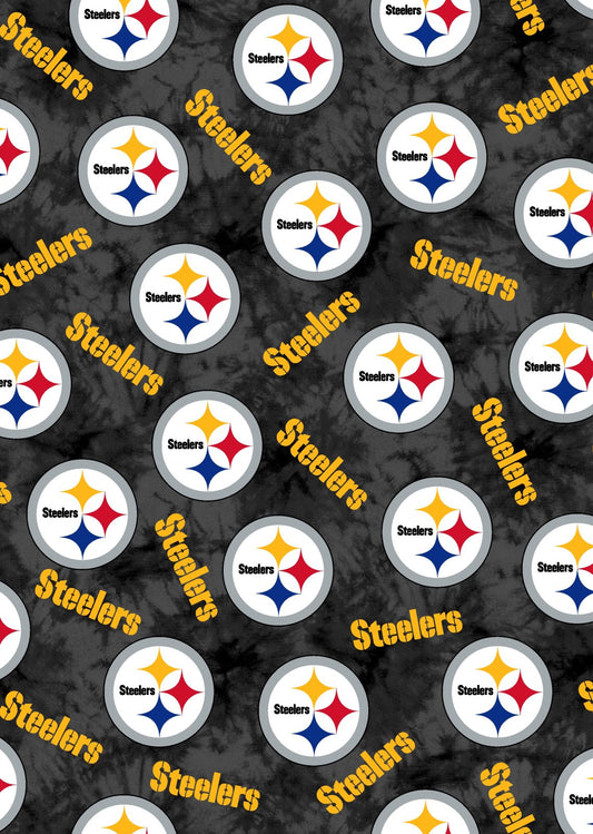 Pittsburg Steelers NFL Football Logo Fabric Traditions Cotton Canvas Fabric NFL-70569-CH