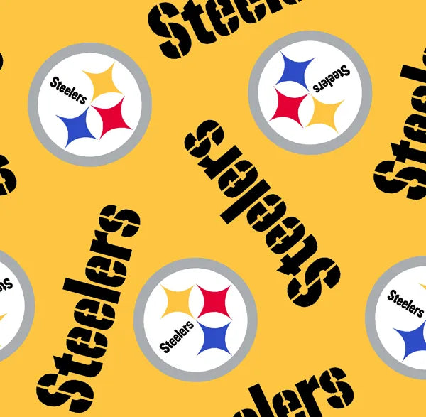 Pittsburgh Steelers NFL Football Logo Fabric Traditions Polyester Fleece Fabric NFL-6235-D