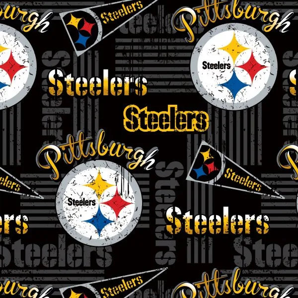 Pittsburgh Steelers NFL Football Retro Fabric Traditions Cotton Fabric NFL-70638DN