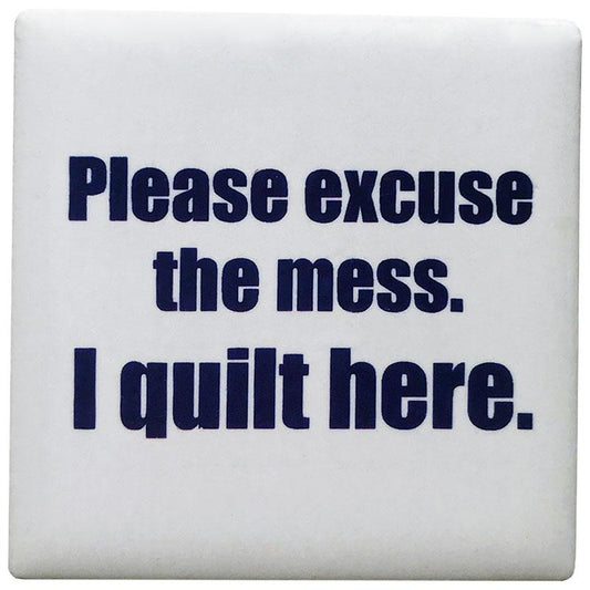 Please Excuse The Mess Ceramic Magnet Fabric Fanatics FF-825