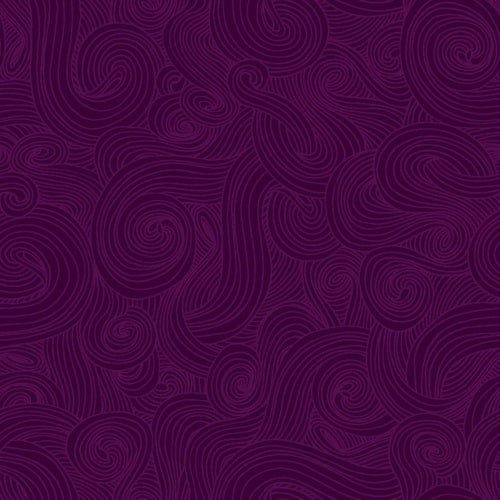 Just Color! Swirl Plum Purple Studio E Cotton Fabric SE 1351-Plum