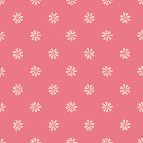 Porkopolis Monotone Small Floral Pink Diane Eichler Studio E Cotton Fabric
