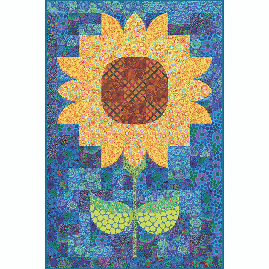 Posh Seasonal Club Posh Sunflower Kit Kaffe Fassett Free Spirit FS-KIT4QTGP.POSHSUNFLOWER