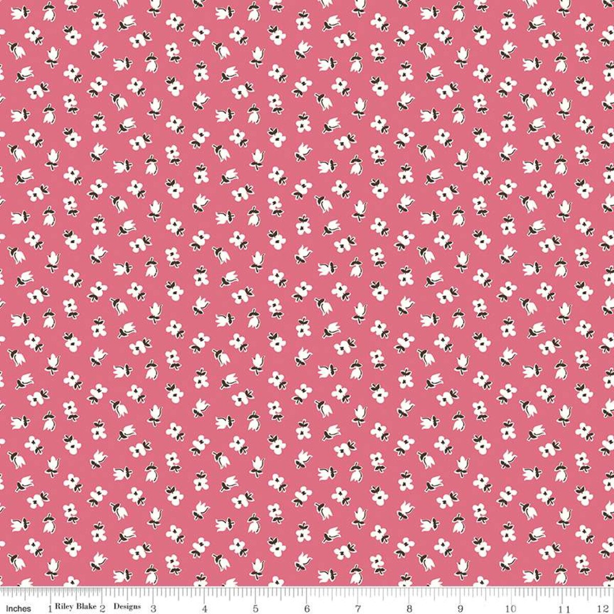 Prairie Calico Tea Rose Lori Holt Riley Blake Designs Cotton Fabric RB-C12310-TEAROSE