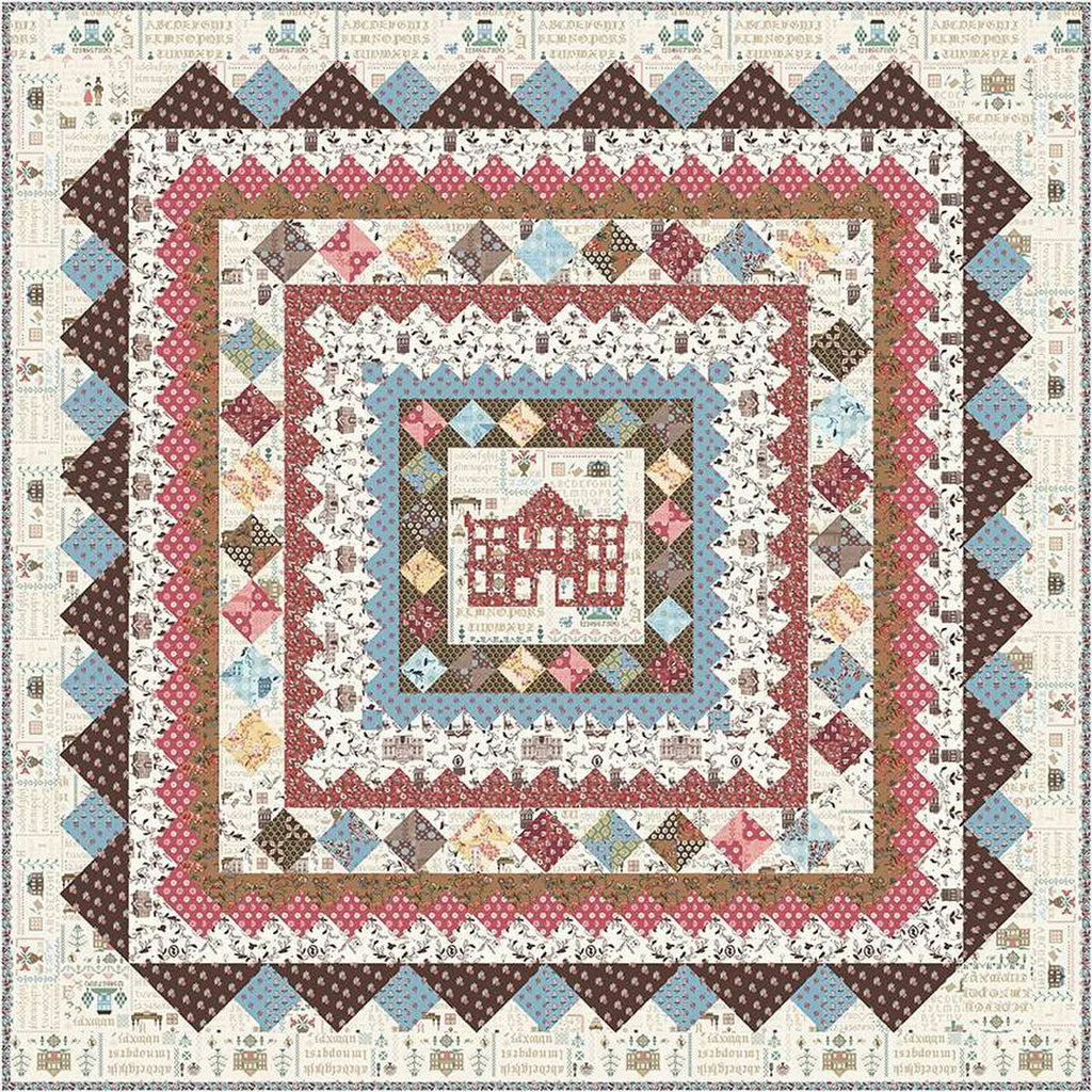 Pride and Prejudice Quilt Boxed Kit 65.5"X65.5" Riley Blake RB-KT-13770