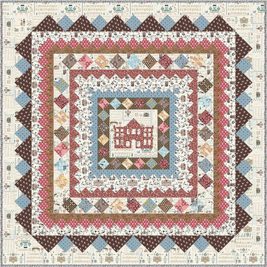 Pride and Prejudice Quilt Boxed Kit 65.5"X65.5" Riley Blake RB-KT-13770