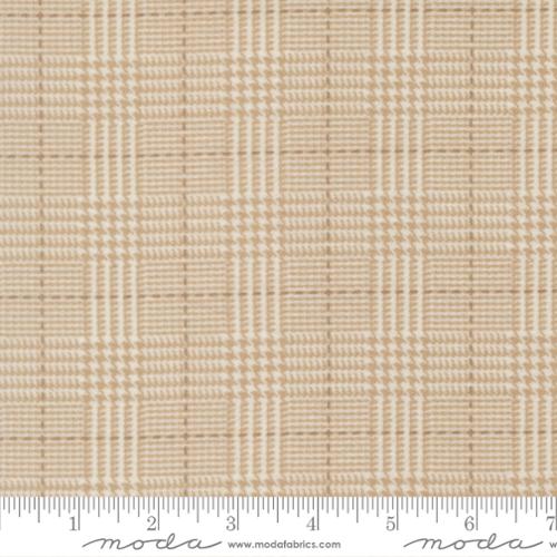 Primitive Gatherings FLANNEL Plaids Checks Basics Cream Primitive Gatherings Moda Cotton FLANNEL Fabric MD-49341-11F