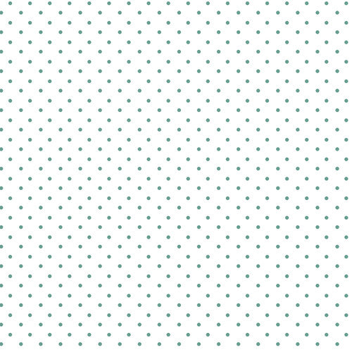 Priscilla's Polkas Green Dot White Priscilla Blain Henry Glass Cotton Fabric HG-1029-06