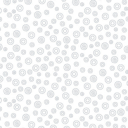Quilter's Flour VI Dots Dots White on White Henry Glass Fabrics Cotton Fabric HG-1686-01W