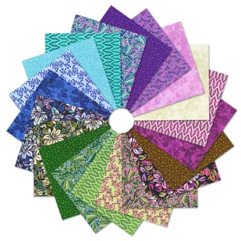 Quilters Linen Garden Walk 5" Squares RK Studios Robert Kaufman Cotton Fabric RK-CHS-1401-42 | US Fabric Shop