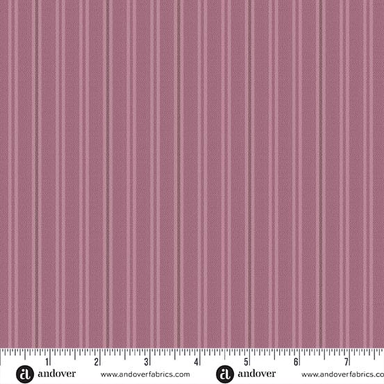 Quiltessential Double Stripe Petunia Purple Laundry Basket Quilts Andover Cotton Fabric AF-A1672-P | US Fabric Shop