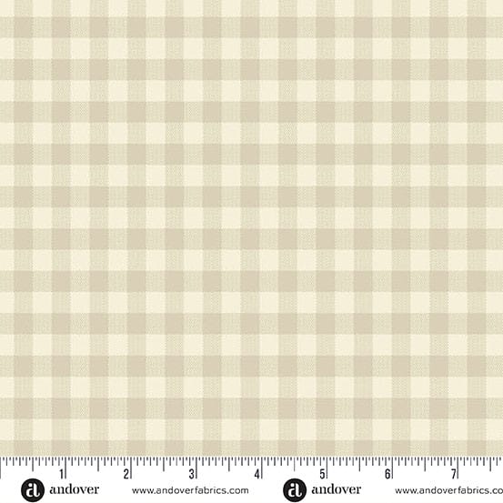 Quiltessential Gingham Ivory Laundry Basket Quilts Andover Cotton Fabric AF-A1673-L1 | US Fabric Shop