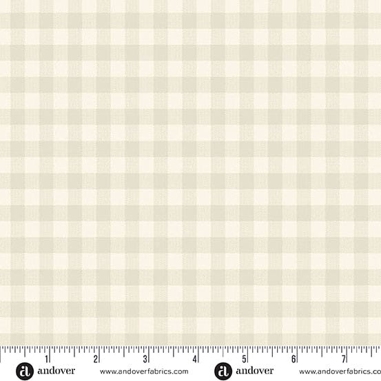 Quiltessential Gingham Lace Off White Laundry Basket Quilts Andover Cotton Fabric AF-A1673-L | US Fabric Shop
