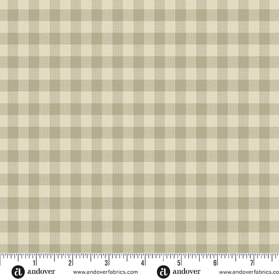 Quiltessential Gingham Linen Light Beige Laundry Basket Quilts Andover Cotton Fabric AF-A1673-L2 | US Fabric Shop