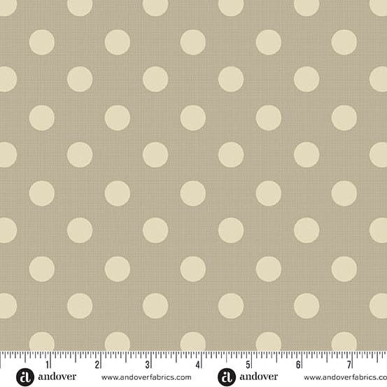 Quiltessential Large Dot Burlap Beige Laundry Basket Quilts Andover Cotton Fabric AF-A1674-N1 | US Fabric Shop