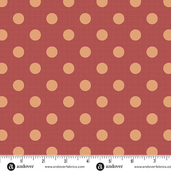 Quiltessential Large Dot Monarch Orange Laundry Basket Quilts Andover Cotton Fabric AF-A1674-O