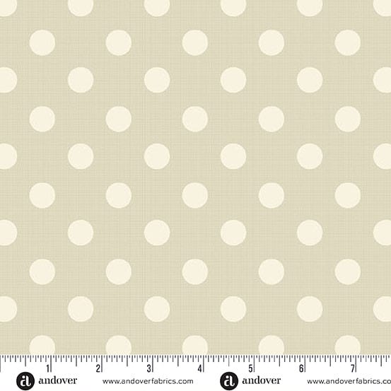Quiltessential Large Dot Parchment Laundry Basket Quilts Andover Cotton Fabric AF-A1674-L1 | US Fabric Shop